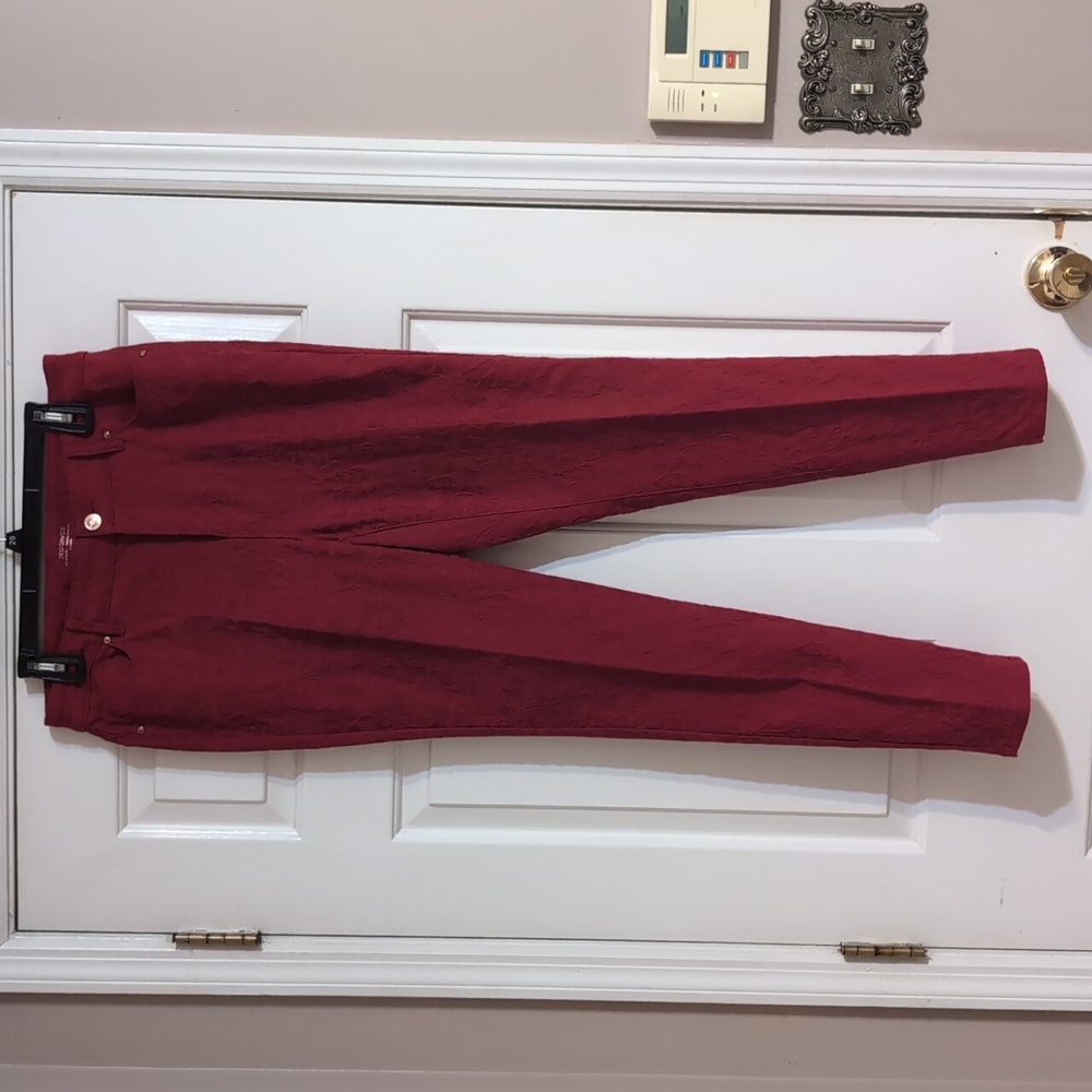 Chico's Red Straight Leg Pants